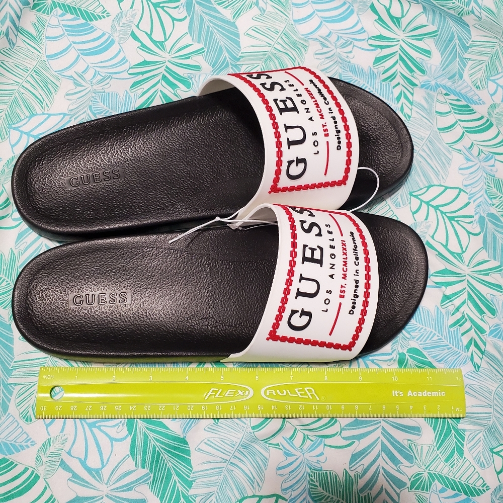 Guess Slides Sandals Shoes Slippers NWT Slip-ons - Picture 10 of 10